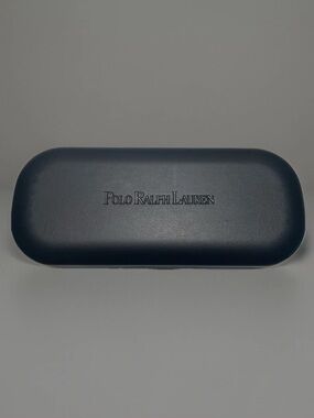 Polo by Ralph Lauren Navy Glasses Case with Embossed Logo